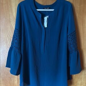 Elegant Blue Women's Top